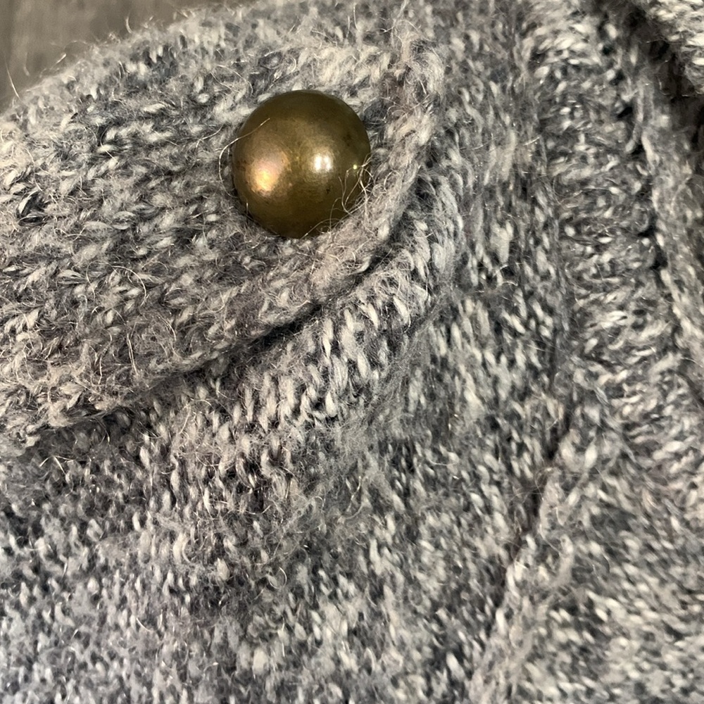 Twenty One Over Sized Capped Sleeves Taupe Hooded Sweater Women's Size S Petite - Picture 5 of 11